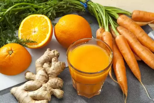 Ginger and carrots can quickly boost a person’s strength